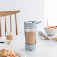 Garrafa de plástico elétrica 650ml, esportiva, misturador, copo de café, academia, venda imperdível