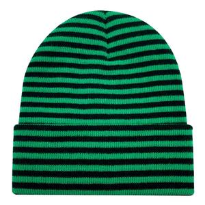 Bonnet en tricot unisexe bicolore 100 % acrylique, collection automne-hiver 2025 – Idéal pour l'extérieur, la plage, style urbain, tendance et économique - Product Image 3