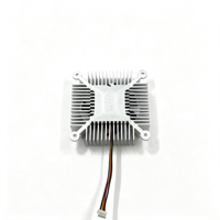 Dissipateur thermique en aluminium extrudé 6063 OEM d'usine 626214mm avec ventilateur PWM 5010 12V à double roulement à billes et vis à ressort pour IPC industriel RoHS2