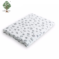Couverture d'emmaillotage pour nouveau-né en mousseline respirante et douce pour la peau, 47*47 pouces, personnalisable, pour le salon