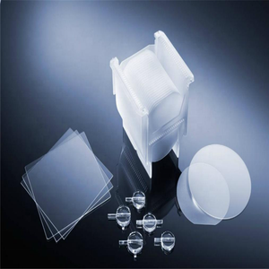 공장 제조 4인치 석영 유리 웨이퍼 BF33 표준 세미 노치 절단 가공용 - Product Image 1