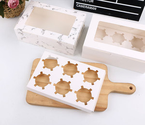 Hot bán đám cưới tùy chỉnh <span class=keywords><strong>cupcake</strong></span> Hộp bao bì 2 4 6 lỗ cá nhân Muffin Cốc Giấy hộp bánh - Product Image 4