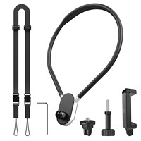 Support de caméra d'action à fixation flexible pour le cou |   Support POV mains libres pour GoPro/Insta360/DJI |   Tir bidirectionnel