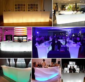 Meuble de <span class=keywords><strong>bar</strong></span> avec éclairage LED à 16 couleurs changeantes pour les fêtes, les événements, les mariages, décoration de <span class=keywords><strong>bar</strong></span>, comptoir de <span class=keywords><strong>bar</strong></span> étanche à vendre - Product Image 2