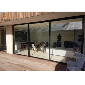 Tegood Large Panel Design Aluminum Glass Sliding Patio Door