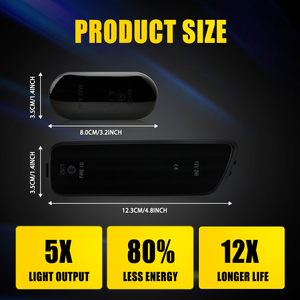 Auxito VW MK4 Golf GTI R32 Jetta Amber LED กันชนหน้าโคมไฟด้านข้าง - Product Image 5