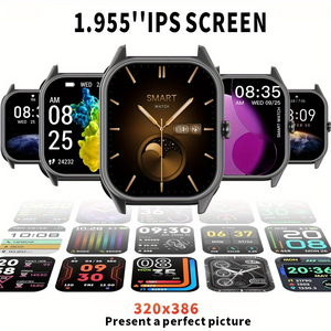 Montre connectée SENBONO T13 avec écran TFT HD ultra-fin <span class=keywords><strong>de</strong></span> 1,955 pouces, bracelet en silicone, étanche IP68, suivi <span class=keywords><strong>du</strong></span> <span class=keywords><strong>cycle</strong></span> <span class=keywords><strong>menstruel</strong></span> et <span class=keywords><strong>du</strong></span> sommeil pour femmes - Product Image 2