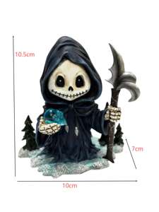 Décoration d'Halloween en résine personnalisée figurine de faucheuse maléfique figurine de décoration gothique en résine de mort - Product Image 5
