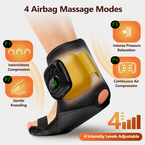 Masseur de cheville électrique sans fil à compression d'air avec chauffage intelligent NTC et <span class=keywords><strong>ceinture</strong></span> de massage à air pour la récupération sportive à domicile - Product Image 3