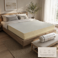 Matelas en mousse à mémoire de forme à pression zéro, compressé et emballé, matelas orthopédique, densité personnalisée, housse en tissu pour chambre à coucher
