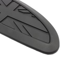 Almohadilla para tanque de combustible de motocicleta Zuqing, pegatina de goma antideslizante negra para bicicletas todoterreno, juego de dos piezas - Product Image 4