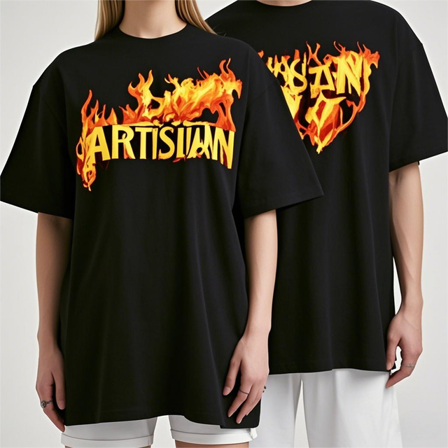 High Quality Oversized Tshirt Men Vintage Black Graphic Tees Drop Shoulder Streetwear Custom Print T Shirt