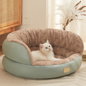 Luxus wasserdichtes Katzen bett Neues Design Hunde bett Benutzer definiertes Logo Plüsch Hunde katzen bett - Product Image 2