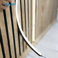 Luz LED de Neón Flexible para Exteriores, Silicona Impermeable IP67, 2.4 Metros, Panel de Pared Decorativo para Paisajes