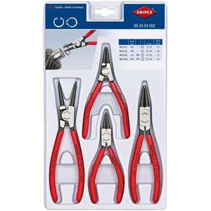 KNIPEX - 00 20 03 V02 Juego de Alicates para anillos de seguridad 4 piezas-EAN 4003773077640 OTROS CONJUNTOS DE HERRAMIENTAS - Product Image 1