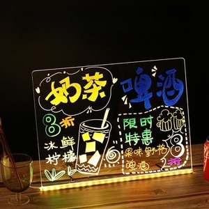 Schermo a LED di ricarica <span class=keywords><strong>per</strong></span> illuminazione fatta in fabbrica lavagna in acrilico <span class=keywords><strong>per</strong></span> la pubblicità del mercato notturno negozi dell'azienda - Product Image 5