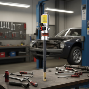 Pompe à graisse pneumatique à air comprimé, rapport de pression 50:1, tuyau de 13 pieds, rotation à 360 degrés, pistolet à graisse pneumatique, usage industriel - Product Image 2