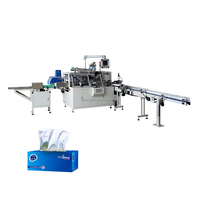 Machine de conditionnement de mouchoirs en carton pour l'exportation, longue durée de vie, fabricant chinois de machines à mouchoirs en boîte