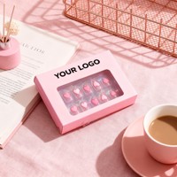 Cajas Modernas para Uñas Postizas, Logotipo Personalizado al por Mayor, Estuche para Uñas Ecológico con Protección UV
