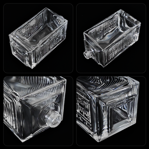 Bouteilles en verre de whisky de 500 ml pour la vodka, le rhum, le <span class=keywords><strong>gin</strong></span>, la tequila, le brandy, la liqueur, l'alcool, emballage de bouteilles - Product Image 4