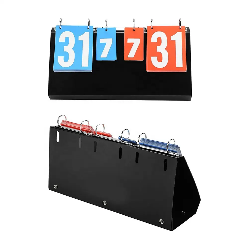 Wholesale Table Top Scoreboard, Score Keeper Flipper Scoreboard for Basketball Tennis Badminton Sports Portable Scoreboard