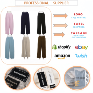 J195 Mode-Boutique Winterkleidung Anbieter Streetwear Weite Cargo-Hose Lässige Hochtaillierte Cordhose für Damen - Product Image 6