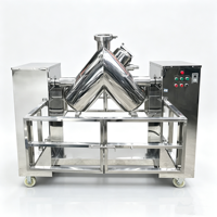 Mélangeur de poudre de céréales industriel de type V de qualité alimentaire en acier inoxydable pour assaisonnements alimentaires, produits chimiques, poudre de détergent