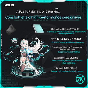 Ordinateurs portables <span class=keywords><strong>ASUS</strong></span> TUF A17Pro Max pour jeux, Ryzen9 9955HX Rtx 5070, ordinateur portable <span class=keywords><strong>gamer</strong></span>, écran large 18 pouces 2.5K - Product Image 2