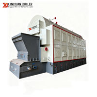 Chaudière à vapeur à grille à chaînes DZL horizontale basse pression au charbon et biomasse 1-35t/h 0.7-2.5MPa pour l'industrie
