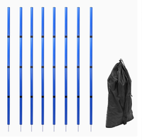 8 ensembles de piquets de marquage, piquets d'entraînement de football et de basketball, piquets inversés, aides à l'entraînement de football et équipement d'entraînement