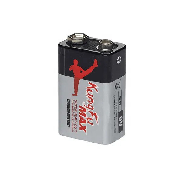 6 f22 9 V batteria zinco carbonio 9 Volt batteria a secco a prova di perdite Ultra lunga durata per rilevatori di fumo
