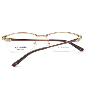 สตรีแจ็คสีเทากรอบแว่นตาทรงสี่เหลี่ยมผืนผ้าเลนส์พลาโน่ป้องกันรังสียูวี SF9021 - Product Image 1