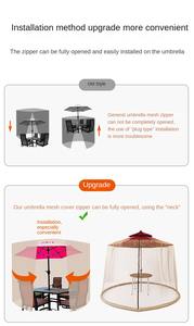 <span class=keywords><strong>Parapluie</strong></span> de jardin Tente suspendue Couverture d'été Mesh Production de King Double Bed Canopy Dome Round Mosquito Net for Outdoor - Product Image 3