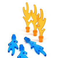Bloques de construcción de plástico para niños, juguete de ladrillos para armar linterna de coral, de diferentes colores