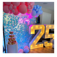 Panneau mural de fond scintillant à paillettes brillantes pour photomaton, fournitures d'anniversaire et de mariage, 30x30cm, vente en gros