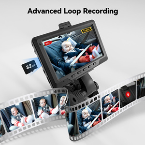 Monitor per <span class=keywords><strong>Seggiolino</strong></span> Auto Redtiger B01 con Schermo da 4,4 Pollici, Registrazione Avanzata in Loop, Videocamera HD per Bambini con WiFi - Product Image 3