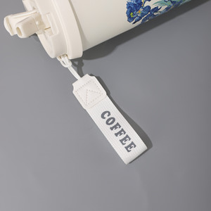 Ly giữ nhiệt du lịch bằng thép không gỉ 316 in họa tiết hoa, dung tích lớn, hai ngăn đựng đồ uống, dành cho nam nữ, có thể gắn trên xe hơi - Product Image 4