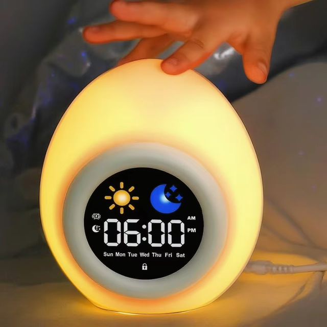 New Sunrise Alarm Clock Bedside Dream Machine Smart Light White Noise Custom Sleep Dimmable Clock