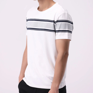 T-shirts pour hommes en coton polyester, couleur personnalisée, légers, en gros, t-shirts blancs à col rond et manches courtes à prix abordable - Product Image 5