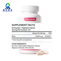 Complément alimentaire à base de plantes pour la vitalité métabolique, la beauté et le bien-être, sans OGM, certifié GMP, capsules de biotine, marque privée