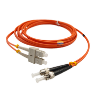 Shenzhen Raise Fiber SC UPC ST UPC MM DX Multimode OM1 OM2 3mm Duplex Fiber Optic Patch Cord for FTTH Indoor LSZH ODF Cabling |