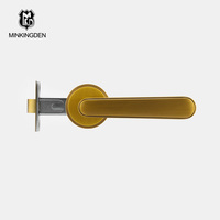 Poignée de porte à levier de confidentialité en laiton moderne avec conception d'installation facile pour les portes de salle de bain et de chambre à coucher Norme américaine