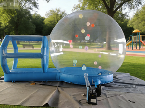 Tente <span class=keywords><strong>bulle</strong></span> <span class=keywords><strong>gonflable</strong></span> pour enfants, idéale pour les fêtes en extérieur et en intérieur, facile à installer, design transparent, <span class=keywords><strong>prix</strong></span> d'usine, produit très vendu - Product Image 4