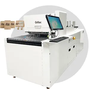 Giftec tas belanja dengan mesin logo terkomputerisasi langsung ke kemasan cetak digital kardus bergelombang satu kartu printer