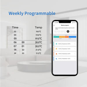Tuya Zigbee Wifi sans fil TRV Thermostat intelligent programmable <span class=keywords><strong>radiateur</strong></span> thermostatique Thermostat de chauffage - Product Image 6
