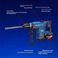 Marteau perforateur 20V haute puissance, charge lithium, marteau perforateur industriel, mandrin SDS Plus pour démolition du béton, batterie 220V