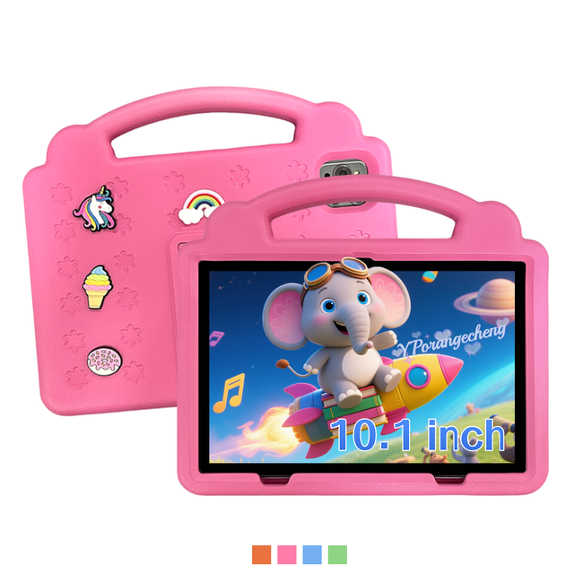 10.1 Inch Android 12 Tablet PC Dual Camera 3GB RAM 4000mAh Octa Core Kid-Friendly Parental Controls Best Educational Black