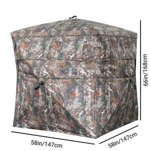 Kamp Hızlı Kurulum 270 Derece Manzaralı Av Çadırı Gizli Kılık Atıcılık Açık Hava Kuş Gözlemi - Product Image 5