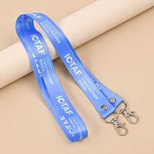 Hot Selling Small MOQ Customized Business Brand Logo Sublimation <b>Polyester</b> Neck <b>Lanyards</b> With 2pcs Hook - Product Image 3