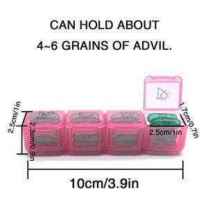 Caja Organizadora de Pastillas Semanal de Plástico para Medicamentos, Contenedor de Almacenamiento de Medicamentos de Viaje de Plástico, 28 Días - Product Image 4